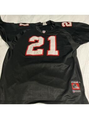 Vintage Reebok Authentic Atlanta Falcons Deion Sanders 21 Jersey Size 54 Or 2XL